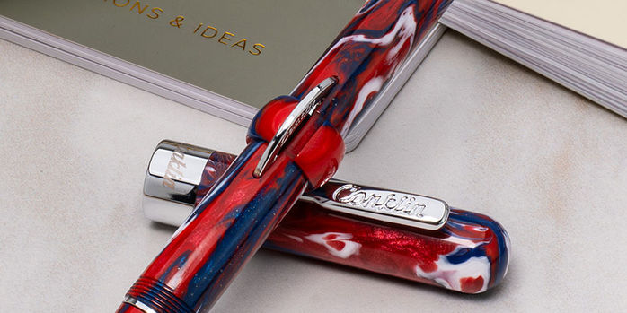 Conklin_Mark_Twain_Crescent _USA_Collection_cap_and_clip_zoom
